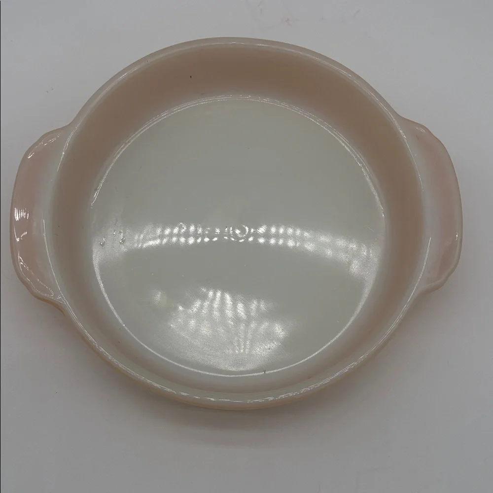 Vintage Fire King Peach Luster 450 8 inch Casserole Round Casserole Dish BLEMISH